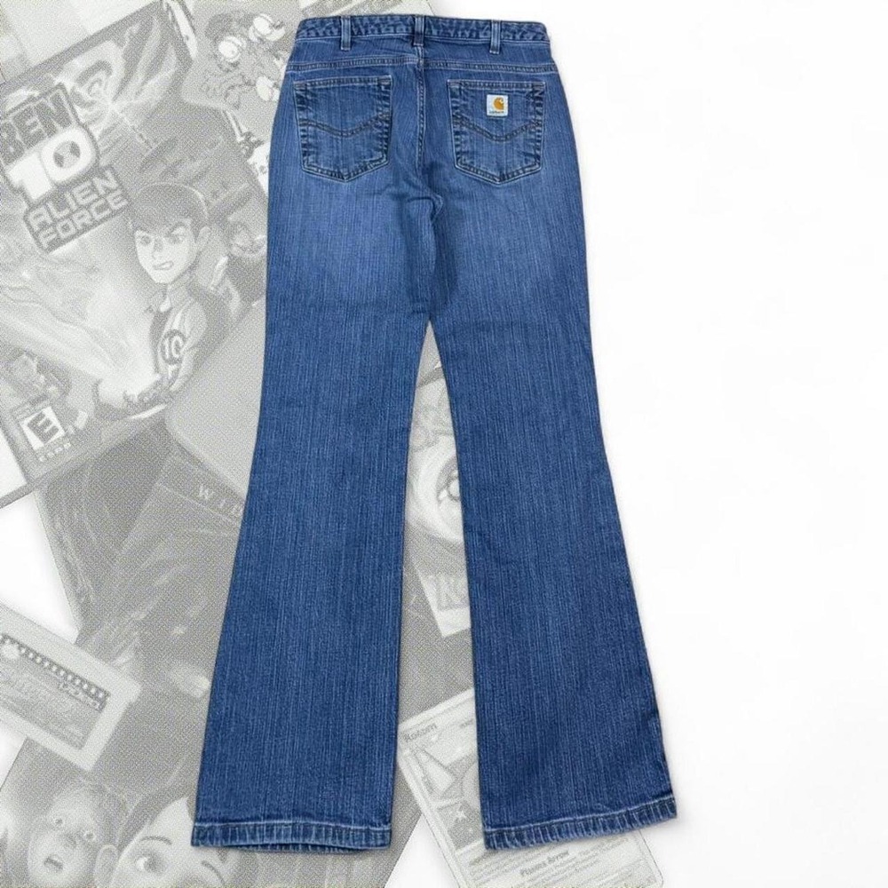Vintage Y2K WorkWear Utility Carhartt Curvy Bootcut Western Denim Jeans